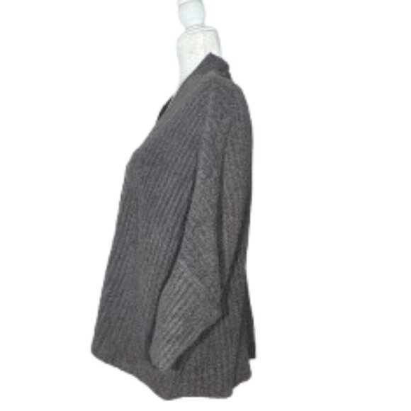 Barefoot Dreams Cozy Chic Lite Brown Chunky Knit Open Front Cardigan S/M - Picture 3 of 8